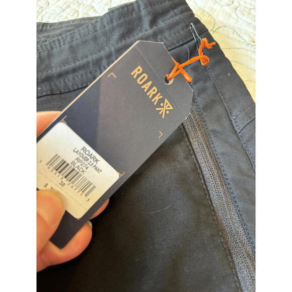 Roark Men's Black Layover 2.0 Pants with Drawstring Waist Size 38 #610 - Picture 11 of 12